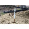 Image 2 : Tilt deck trailer with 7'x10' bed with 24" wooden stake sides, 13" tires, no serial number present