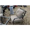 Image 3 : 5 piece patio furniture set with sofa, 2 chairs, centre table, note no glass, and umbrella
