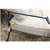 Image 7 : 5 piece patio furniture set with sofa, 2 chairs, centre table, note no glass, and umbrella