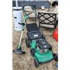 Image 1 : Certified 174cc rear bagger gas powered lawn mower with one handle height adjust and rear wheel driv