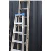 Image 2 : 2 ladders including a 6' step ladder and a 24' extension ladder