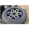 Image 3 : Set of 4 Black Hawk Iceprey HW06 studded snow tires, 275/60R20, mounted on multifit gunmetal aluminu