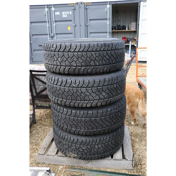 Set of 4 General Grabber APT Mud and Snow tires, 265/60R18 mounted on Infinity factory rims
