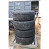 Image 1 : Set of 4 General Grabber APT Mud and Snow tires, 265/60R18 mounted on Infinity factory rims