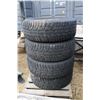 Image 1 : Set of 4 Hancook Pike RW11 snow tires, P265/65R18 on steel rims