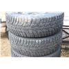 Image 2 : Set of 4 Hancook Pike RW11 snow tires, P265/65R18 on steel rims