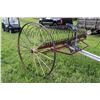 Image 4 : Antique Dump Rake, originally horse drawn and converted to be pulled by lot 205