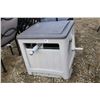 Image 1 : Cranking hose storage bin with approx. 100' hose