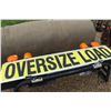 Image 2 : Truck box mount wide load sign with lights, 72" wide