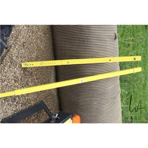 Bridge height measurement poles