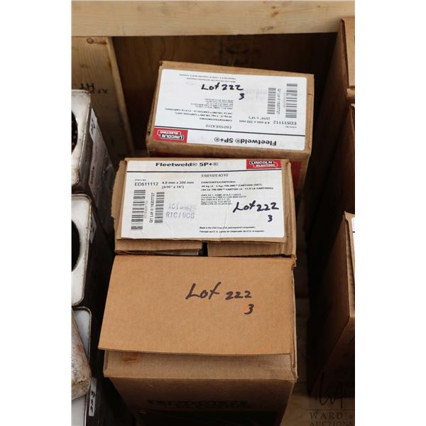 3 20kg cases of Lincoln Electric Fleetweld 5P+ 3/16x14