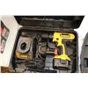 Image 2 : DeWalt 12v Cordless drill with 2 batteries and charger a Mastercraft 1/2" drive corded electric impa