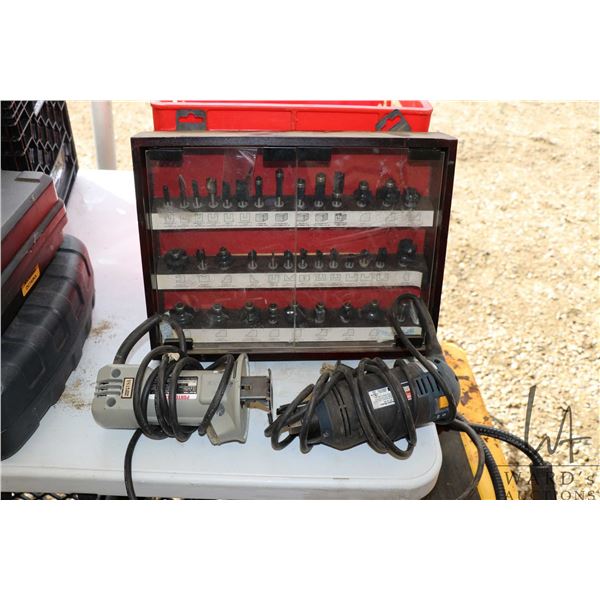 Ryobi Speedsaw cutout tool and a Porter Cable cutout tool, both working at time of catalouging, and 