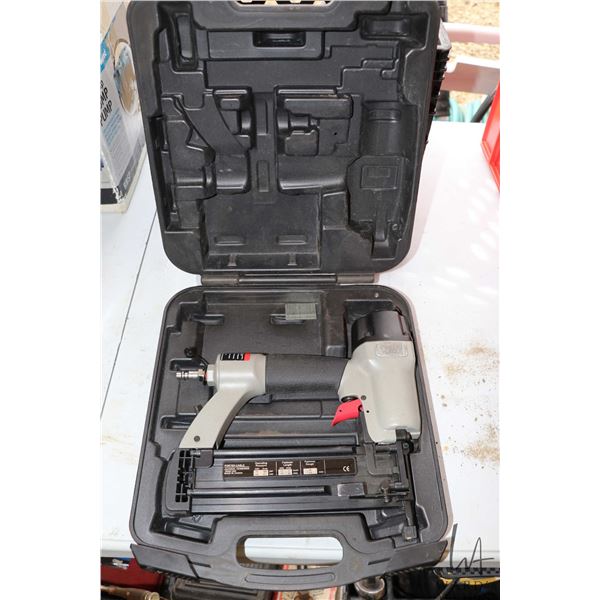 Porter Cable BN200A 18g brad nailer in fitted plastic case, untested at time of catalouging