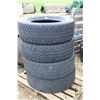 Image 1 : Set of 4 Michelin LT275/65R20 AT tires, note 2 tires are more worn than the others