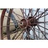 Image 2 : 2 Antique metal spoked implement wheels, 50" diameter