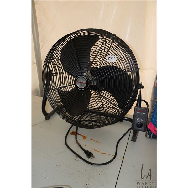 Honeywell commercial grade 3 speed fan, working at time of catalouging