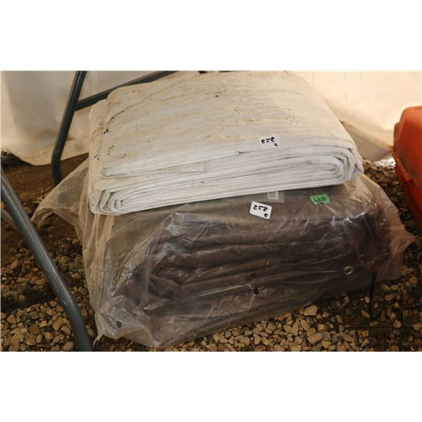 2 tarps including 20x28 and 30x50