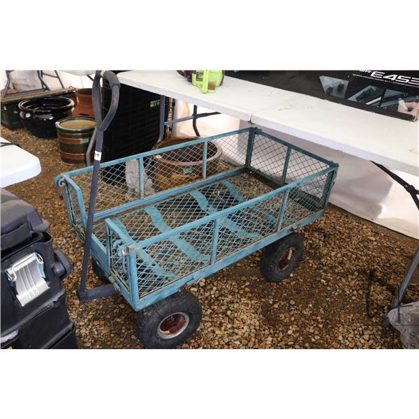 Metal garden cart