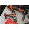 Image 2 : Selection of Rigid 18v battery operated tools including blower, 4" angle grinder, precision sander, 