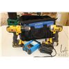 Image 1 : DeWalt 20v impact driver and variable speed drill set with charger and 2 batteries plus a partial Ma