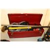 Image 1 : Selection of tools including Remington powder actuated fastener, 4" angle grinder, working at time o