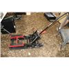 Image 1 : Motormaster hydraulic 1500lb motorcycle jack and a rolling shop stool