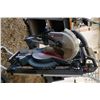 Image 2 : Bosch 3915 10" sliding compound mitre saw with Delta folding and rolling saw stand, working at time 
