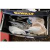 Image 6 : DeWalt Multilevel rolling jobsite toolbox, includes large assortment of plumbing hardware and access