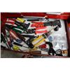 Image 11 : Beach brand mechanics top and bottom tool box with contents including flaring tool, new master craft