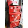 Image 1 : Beach brand mechanics top and bottom tool box with contents including flaring tool, new master craft