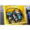 Image 3 : 3 Makita corded power tools including model GA6020 angle grinder, 6801DBV drywall screw driving and 