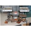 Image 1 : Rockwell model 438-02-314-0186 bench grinder with tool sharpening attachments, working at time of ca