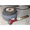 Image 1 : 3 abrasive wheels. 1-6in, 2-7in and a dresser