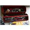 Image 2 : Portable toolbox with selection of ratchets and sockets, half full drill index and new in package 8 