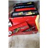 Image 1 : 2 portable tool boxes with selection of wrenches, chisels, pliers, etc.. Plus a new in package 8pc s
