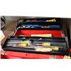 Image 3 : 2 portable tool boxes with selection of wrenches, chisels, pliers, etc.. Plus a new in package 8pc s