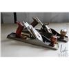 Image 3 : 3 wood planes including Bailey No.5, Miller Falls No.14-01B, and a Dunlap
