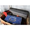Image 3 : Portable tool box with large selection of misc. sockets, Motomaster 12v air compressor, trouble ligh