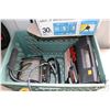 Image 2 : Selection of tools including 2 work lights, soldering gun and retractable cord reel, working at time