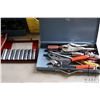 Image 2 : Selection of tools including 12v compressor, power polisher, trouble light, soldering gun, pliers, e