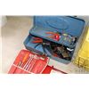 Image 3 : Selection of tools including 12v compressor, power polisher, trouble light, soldering gun, pliers, e