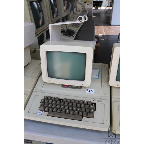 Vintage 1980s Apple II Plus with Apple Monitor and stand. See photos for internals , untested at tim