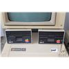 Image 3 : Vintage 1980s Apple IIE with two Apple Disk II disk drives and Apple Monitor II. See photos for inte
