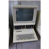 Image 1 : Vintage 1980s Apple IIE with two Apple Disk II disk drives and Apple Apple ColorMonitor IIe. See pho