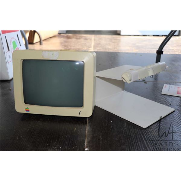 Vintage Apple Monitor with stand. Untested at time of cataloguing