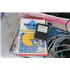 Image 3 : Vintage Commodore 64 with power supply, two joysticks, games including Pac-Man, Sea Wolf, Lemans, Ra