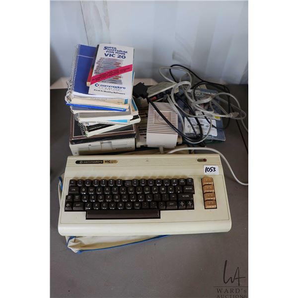 Vintage Commodore Vic 20 Computer with power supply, disk drive, etc. Untested at time of cataloguin