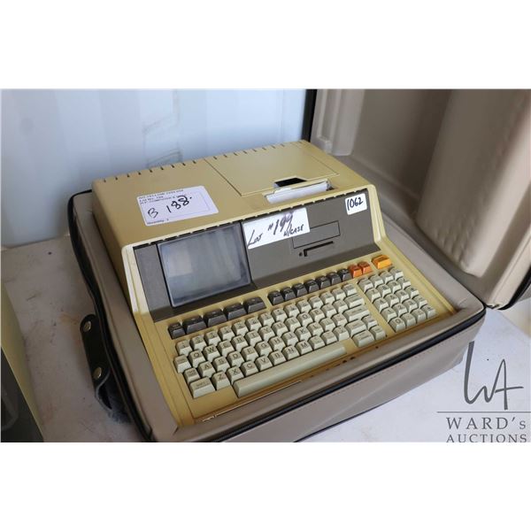 Vintage HP (Hewlett-Packard) Series 80  computer with carrying case and extras. Untested at time of 