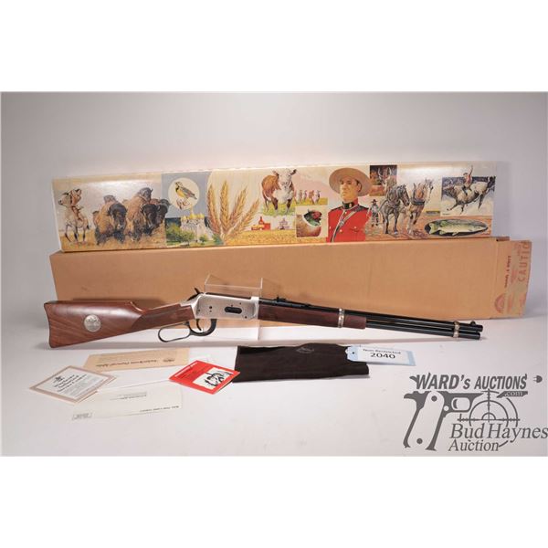 Non-Restricted rifle Winchester model 94 Saskatchewan, .38-55 WIN lever action, w/ bbl length 20" [B